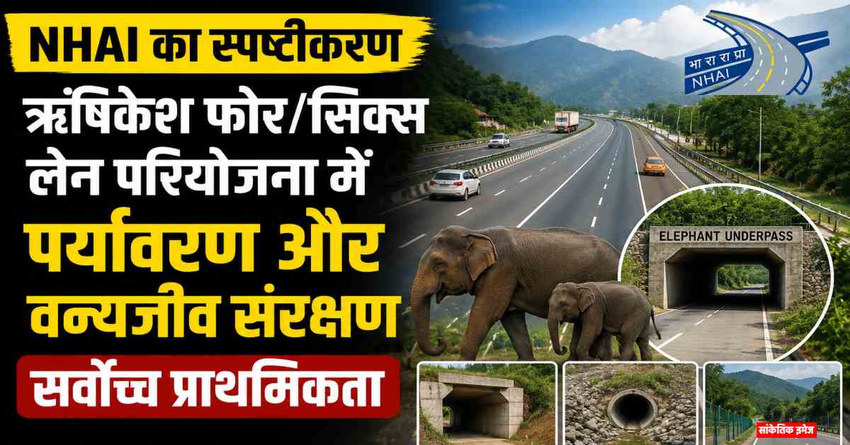 NHAI का स्पष्टीकरण: ऋषिकेश फोर/सिक्स लेन परियोजना में पर्यावरण और वन्यजीव संरक्षण सर्वोच्च प्राथमिकता