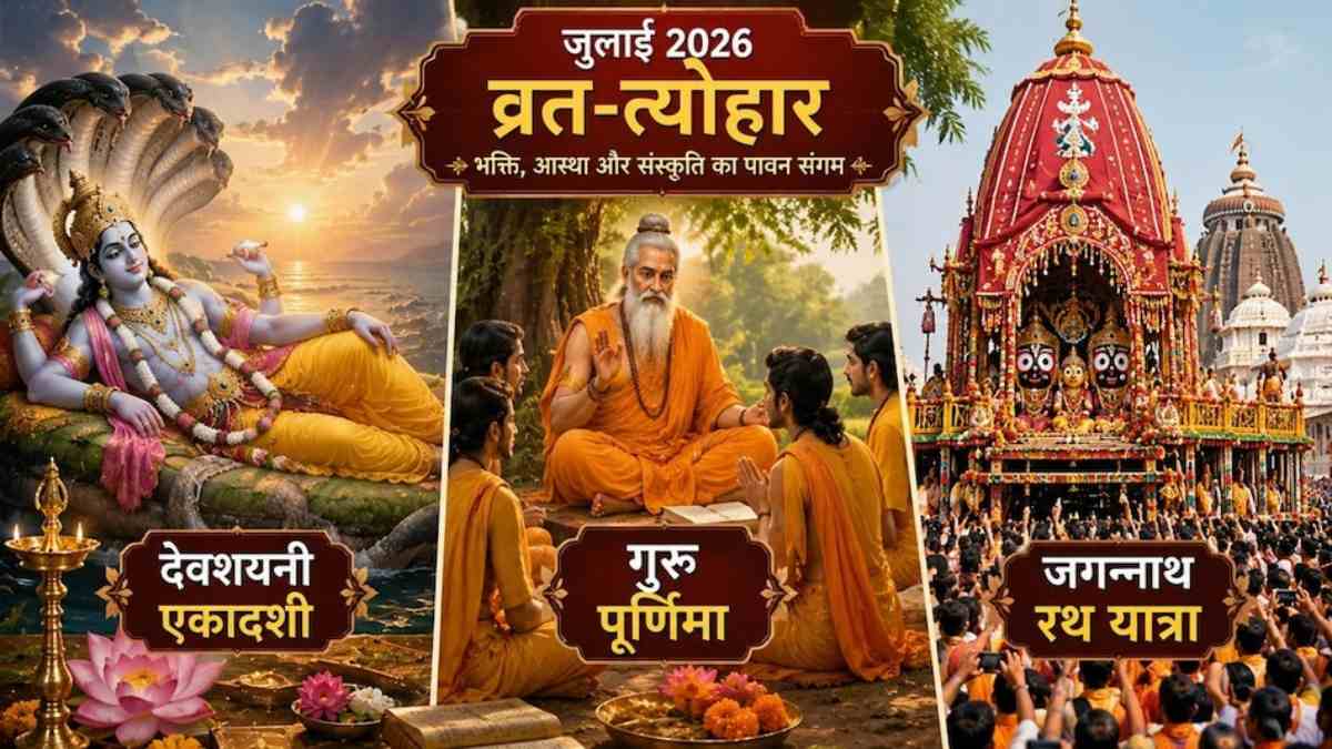 जुलाई महीने में आने वाले हैं यह चार बड़े और प्रमुख व्रत और त्योहार, यहां देखिए लिस्ट …