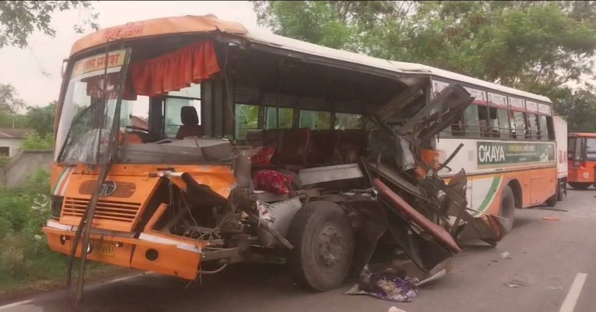 रफ्तार की भेंट चढ़ी जिंदगीः रोडवेज बस और ट्रैक्टर-ट्रॉली के बीच जोरदार भिड़ंत, ट्रैक्टर चालक की मौत, 11 यात्री का हाल देख चीख पड़े लोग