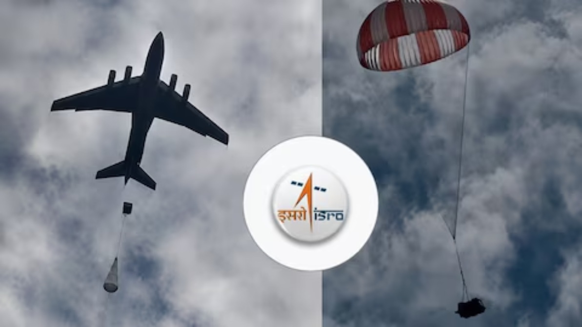 गगनयान मिशन से पहले ISRO को मिली बड़ी कामयाबी, मुख्य पैराशूट का अहम परीक्षण रहा सफल