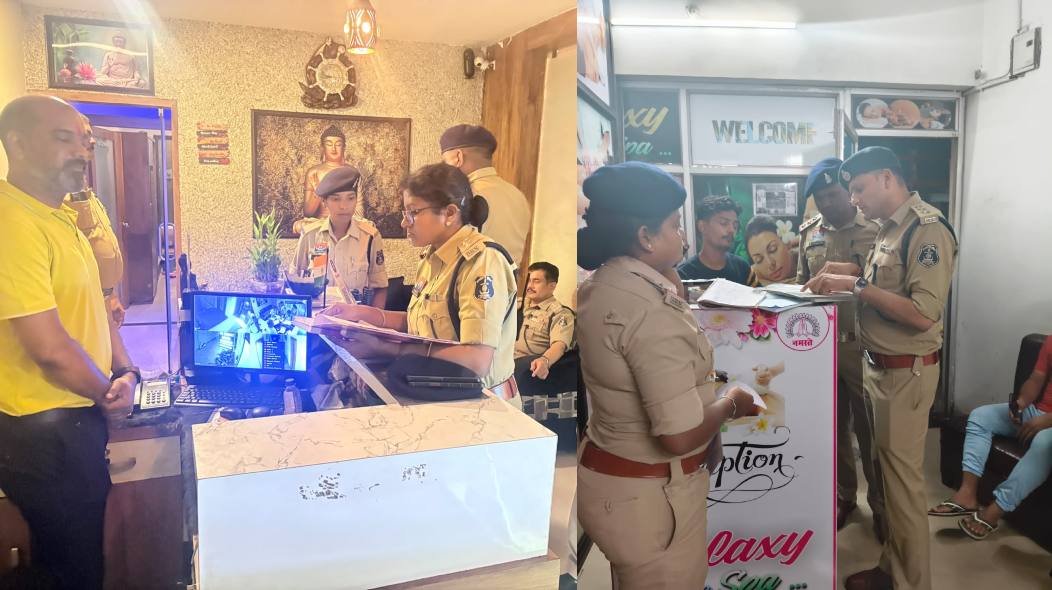रायपुर में स्पा सेंटरों पर पुलिस का छापा, लापरवाही बरतने पर सख्त कार्रवाई की दी चेतावनी