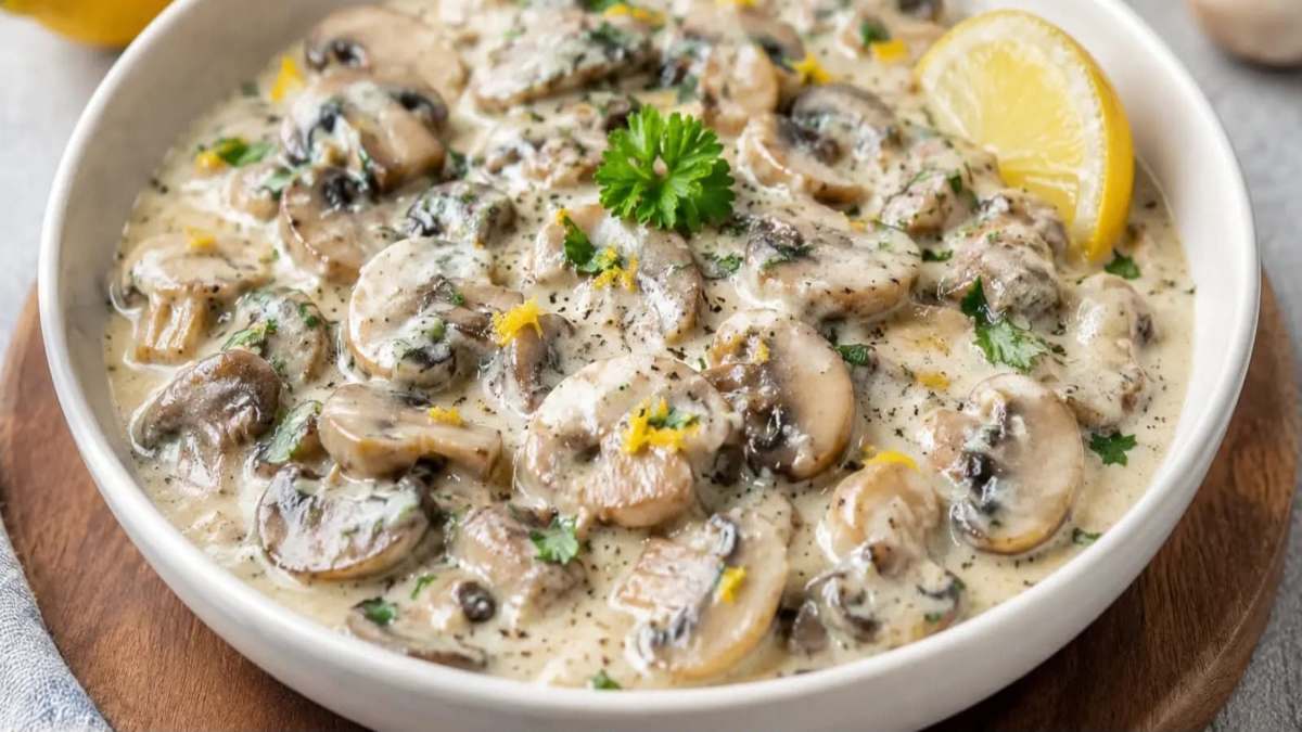 Today’s Recipe : खाना है कोई स्वादिष्ट नाश्ता, तो घर में बनाएं क्रीमी लेमन मशरूम
