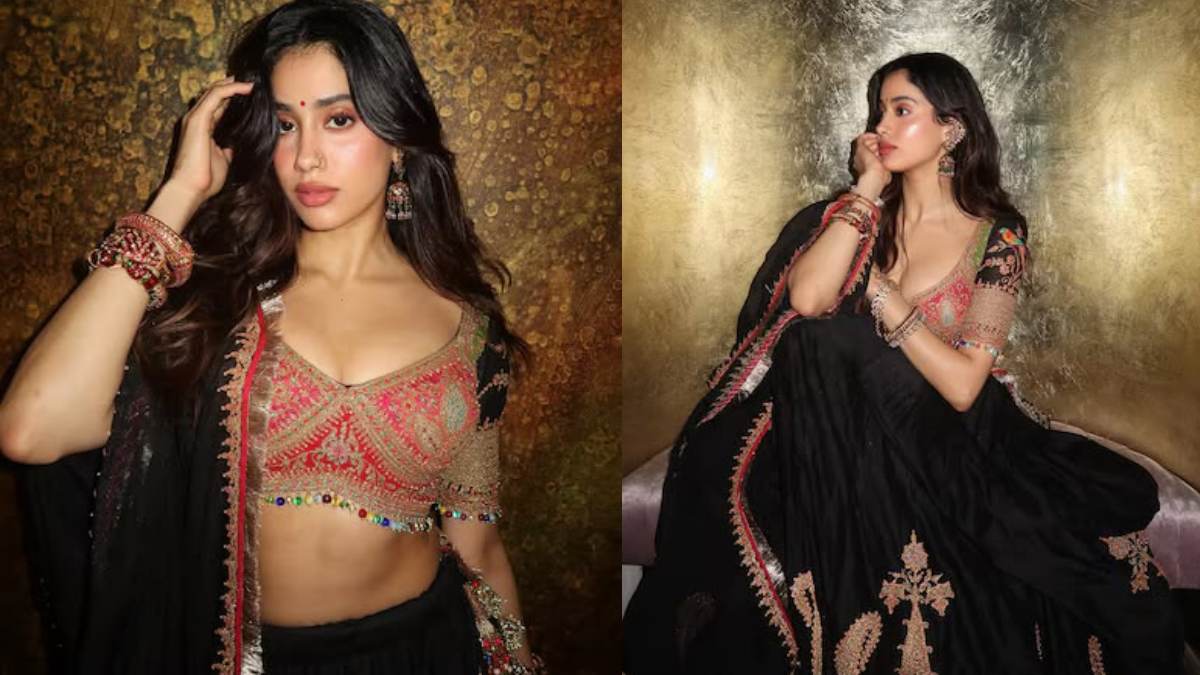 Janhvi Kapoor का रॉयल देसी अंदाज बना चर्चा का विषय, दोस्त की शादी में लाखों के लहंगे में लूटी महफिल
