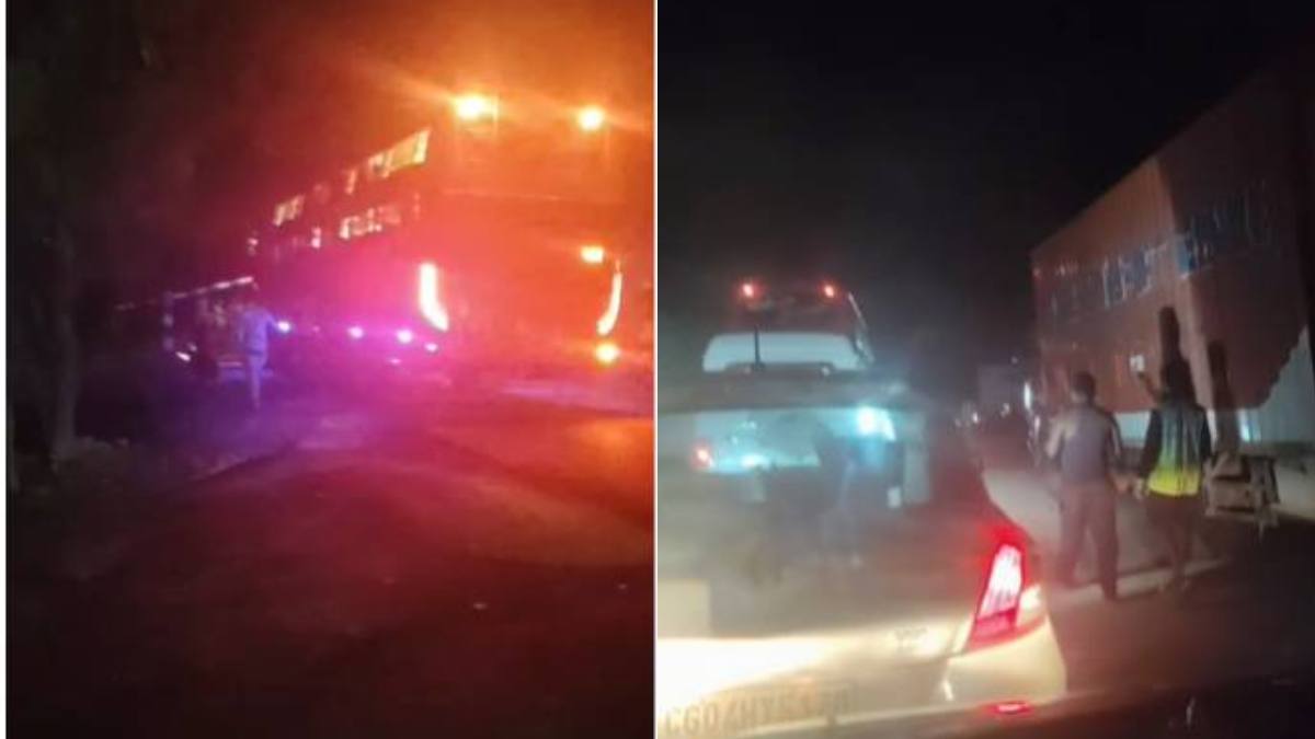 बस चालक-रेंजर विवाद के बाद तौरेंगा नाके पर वन विभाग की सख्ती, मां शारदा बस समेत कई वाहनों को रोका, एक घंटे से यात्री परेशान