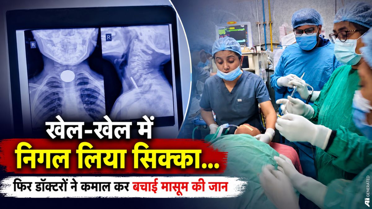 खेलते-खेलते मासूम ने निगल लिया सिक्का, सिम्स के डॉक्टरों ने सफल ऑपरेशन कर बचाई जान