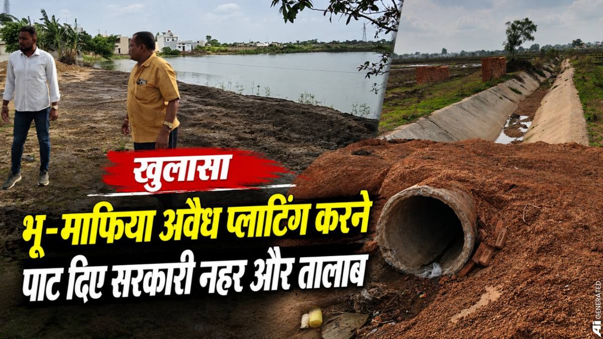 छत्तीसगढ़ के प्रयाग में भू-माफियाओं का बड़ा खेल! अवैध प्लाटिंग के लिए पाट दिए सरकारी नहर और तालाब, शिकायत के बाद भी कार्रवाई नहीं, SDM ने कही यह बात