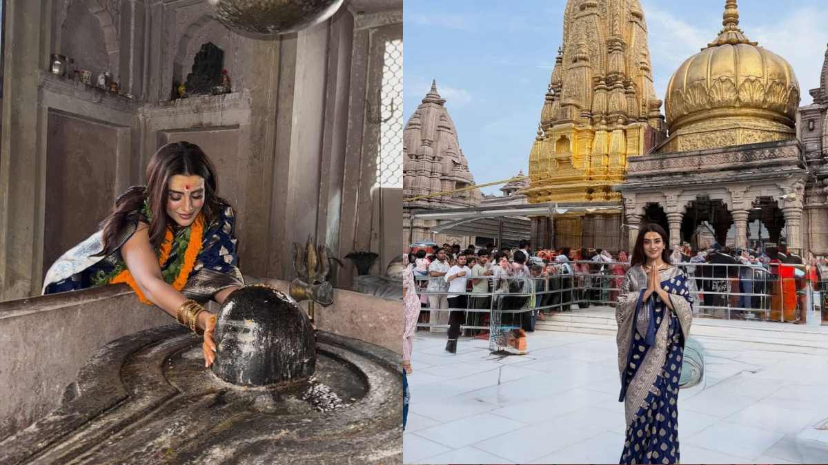 काशी विश्वनाथ के दरबार में पहुंचीं Akshara Singh, बनारसी साड़ी में दिखा बेहद खूबसूरत अंदाज …