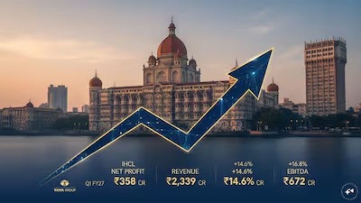 Indian Hotels Q1 Results : टाटा ग्रुप की होटल कंपनी का मुनाफा 21% बढ़ा, रेवेन्यू 2,339 करोड़ रुपए, शेयर पर रहेगी नजर