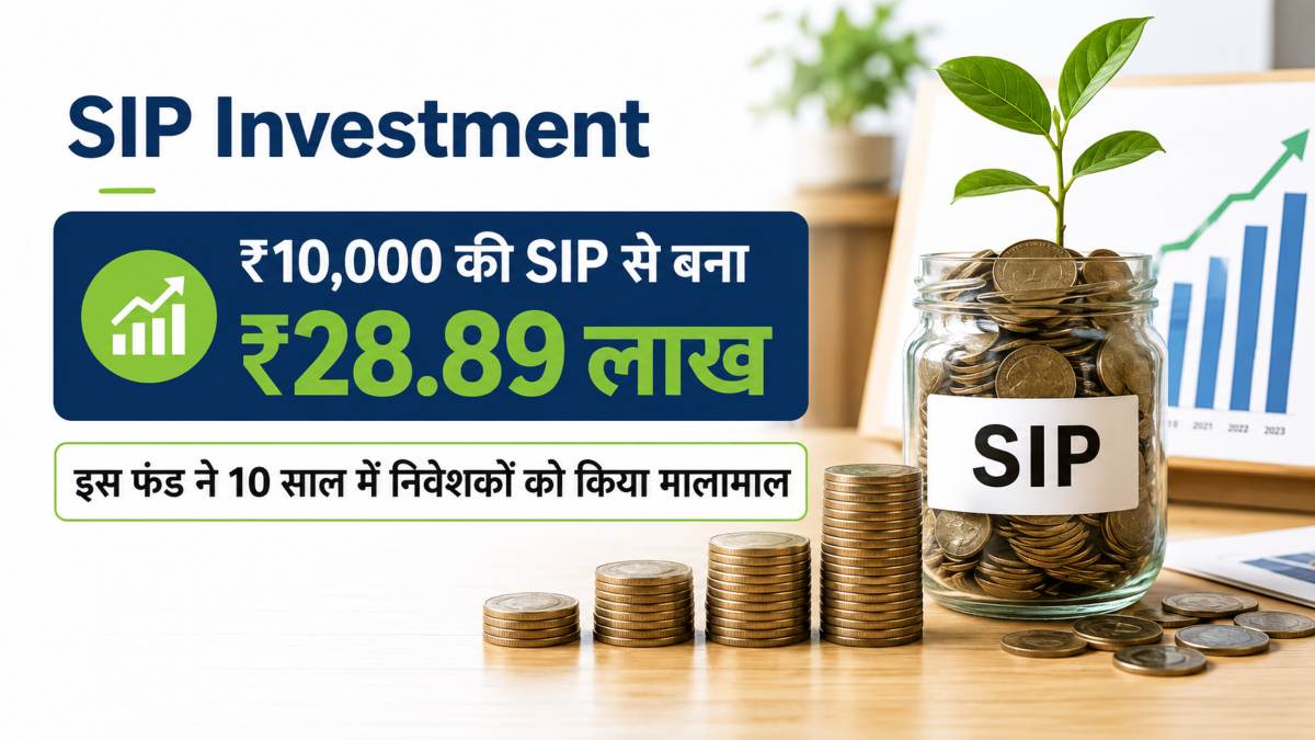 SIP Investment Tips 2026 : 10 हजार रुपए की SIP से बने 28.89 लाख, इस हाइब्रिड फंड ने दिया 16.76% XIRR