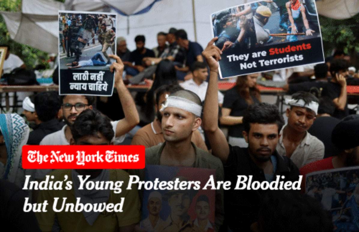 इंडिया के छात्र प्रदर्शनों पर वर्ल्ड मीडिया की नजर, अंतरराष्ट्रीय मीडिया भी दे रहे है अपनी प्रतिक्रिया