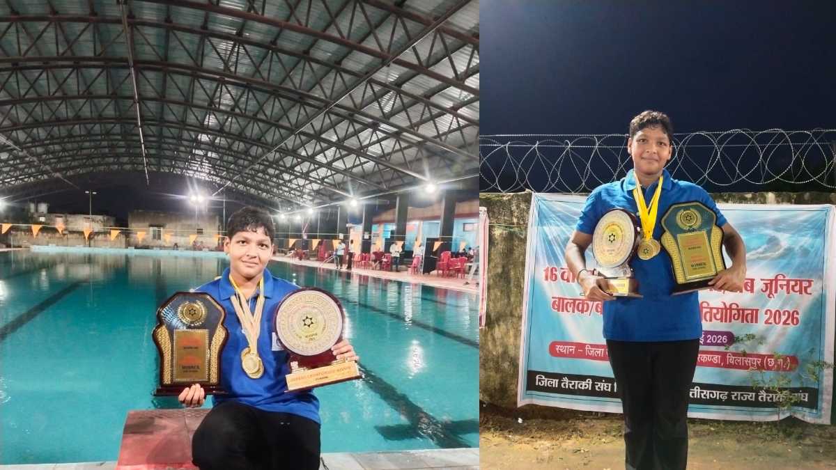 सोना दास ने तैराकी चैंपियनशिप में जीते 6 गोल्ड मेडल, शानदार प्रदर्शन से बढ़ाया रायपुर का मान