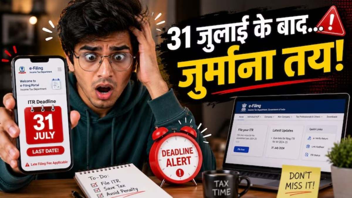 ITR Deadline Alert : ITR की डेडलाइन बस 4 दिन दूर, 31 जुलाई के बाद हर दिन बढ़ेगी मुश्किल, जानिए पूरा नियम