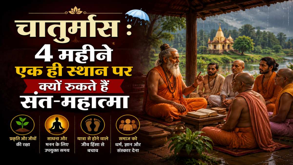 चातुर्मास : 4 महीने एक ही स्थान पर क्यों रुकते हैं संत-महात्मा? जानें इसके पीछे का आध्यात्मिक कारण …