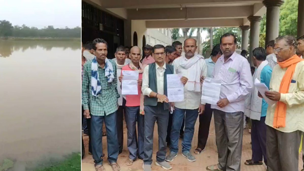 बारिश बनी अभिशाप : जलभराव से 100 एकड़ फसल बर्बाद, पानी निकासी के लिए किसानों ने कलेक्टर से लगाई गुहार