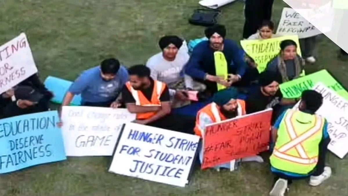 कनाडा में भारतीय छात्रों की भूख हड़ताल, PGWP नहीं मिलने पर कॉलेज के बाहर धरने पर बैठे स्टूडेंट्स