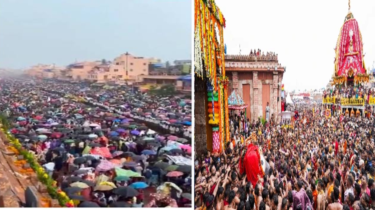 पुरी बड़ादांड में उमड़ा आस्था का सैलाब: गुंडिचा मंदिर की ओर बढ़ा महाप्रभु जगन्नाथ का रथ ‘नंदीघोष’