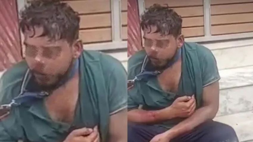 हरिद्वार में अमानवीय हरकत: युवती से मिलने आए करनाल के युवक को बजरंग दल ने पीटा, गले में पट्टा डाला; केस दर्ज