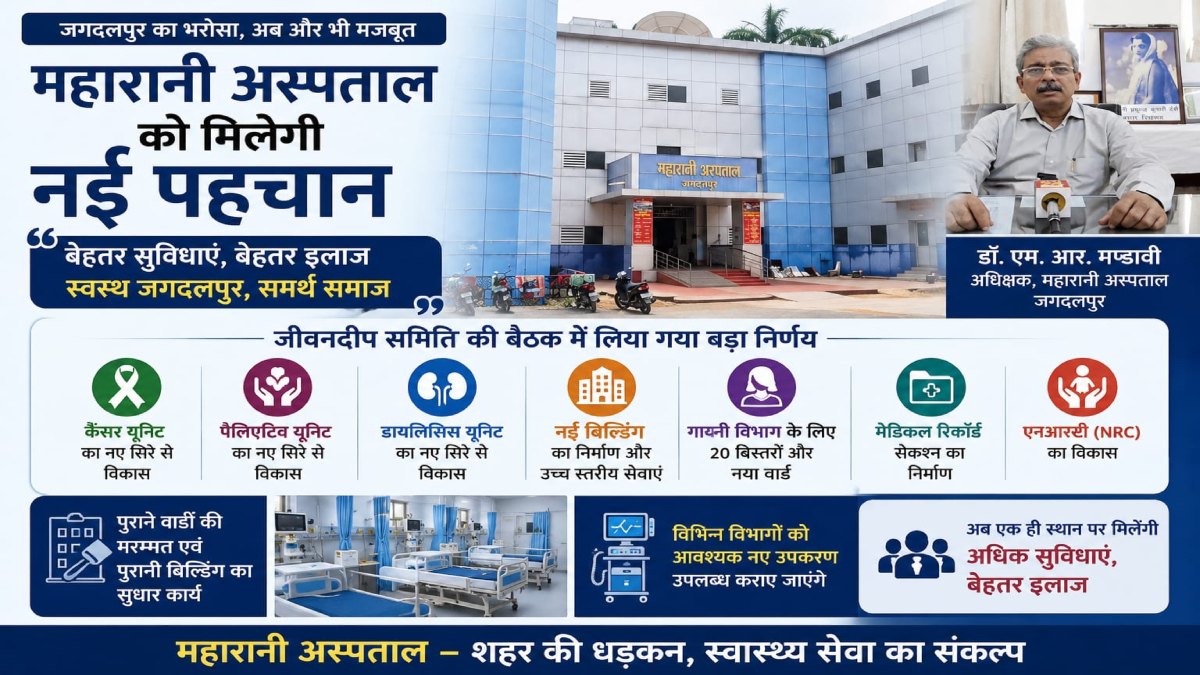 महारानी अस्पताल को मिलेगी नई पहचान, कैंसर-डायलिसिस यूनिट समेत कई स्वास्थ्य सुविधाओं का होगा विस्तार, जीवनदीप समिति की बैठक में लिए गए महत्वपूर्ण फैसले