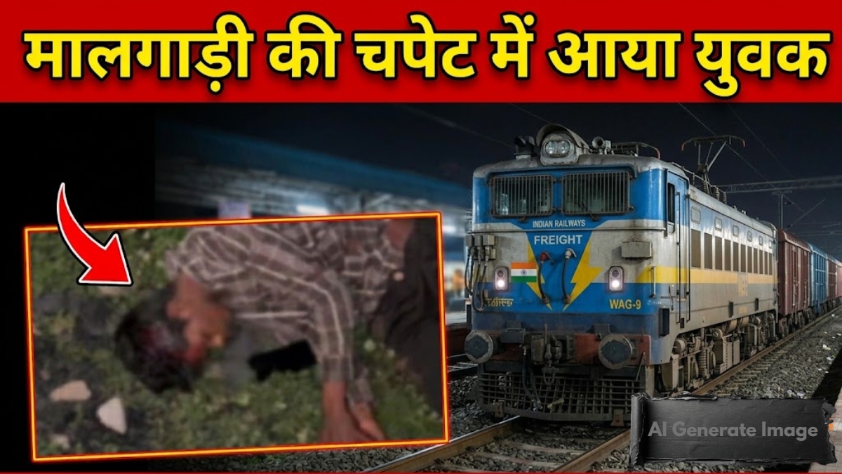 लापरवाही पड़ी भारी: मोबाइल पर बात करते हुए रेलवे ट्रैक पार कर रहा था युवक, मालगाड़ी की चपेट में आकर कटा एक पैर