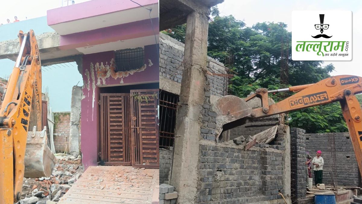 राजधानी में अवैध निर्माणों पर चला निगम का बुलडोजर: वार्ड-19 में चार निर्माणाधीन भवन किए गए ध्वस्त, 3 नोटिस के बाद हुई कार्रवाई