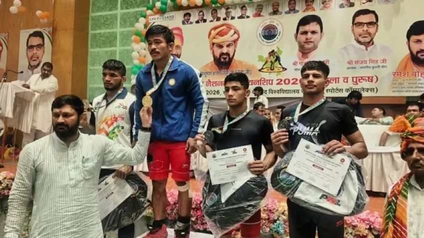 नेशनल कुश्ती चैंपियनशिप में हरियाणा बना किंग, ग्रीको रोमन वर्ग में पहला स्थान हासिल कर रचा इतिहास