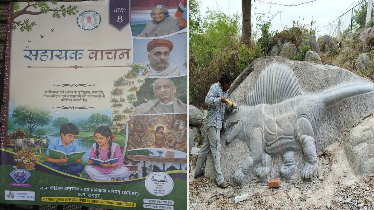 SCERT की किताब में चमकी खैरागढ़ की कला, कक्षा 8वीं के विद्यार्थी पढ़ेंगे धरम-मनीषा की बनाई शैल-कलाकृतियां