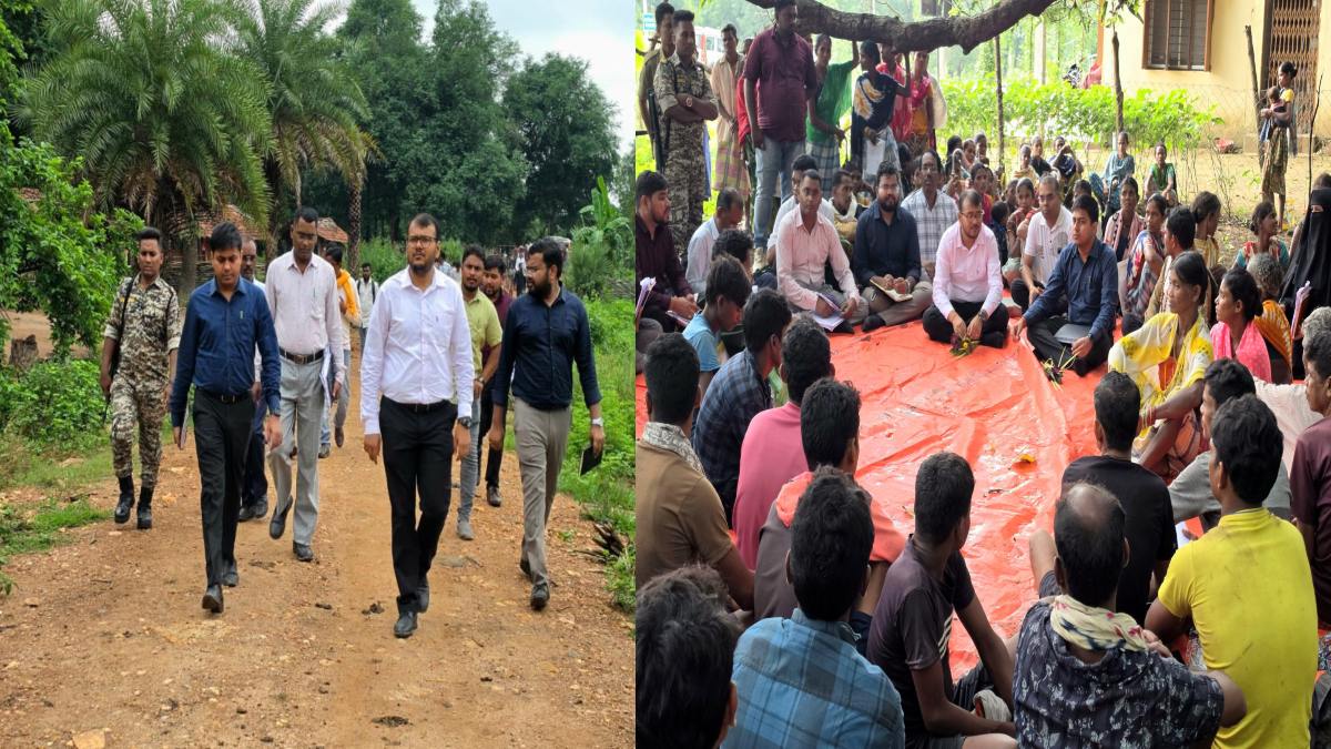 दो नदियां पार कर ग्रामीणों के बीच पहुंचे कलेक्टर, जमीन पर बैठकर सुनीं समस्याएं, 3 दिन में बिजली और 45 दिन में वनाधिकार पट्टे का भरोसा