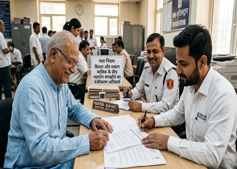 दिल्ली में बिल्डर-मकान मालिक के बीच कोलैबोरेशन एग्रीमेंट का रजिस्ट्रेशन होगा जरूरी