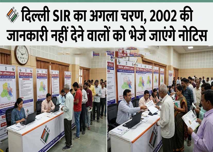 दिल्ली SIR: 2002 की डिटेल नहीं देने वाले वोटर्स को मिलेगा नोटिस, इन 12 दस्तावेजों से होगा सत्यापन