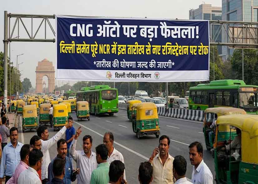 CNG ऑटो पर बड़ा फैसला! दिल्ली समेत पूरे NCR में इस तारीख से नए रजिस्ट्रेशन पर रोक