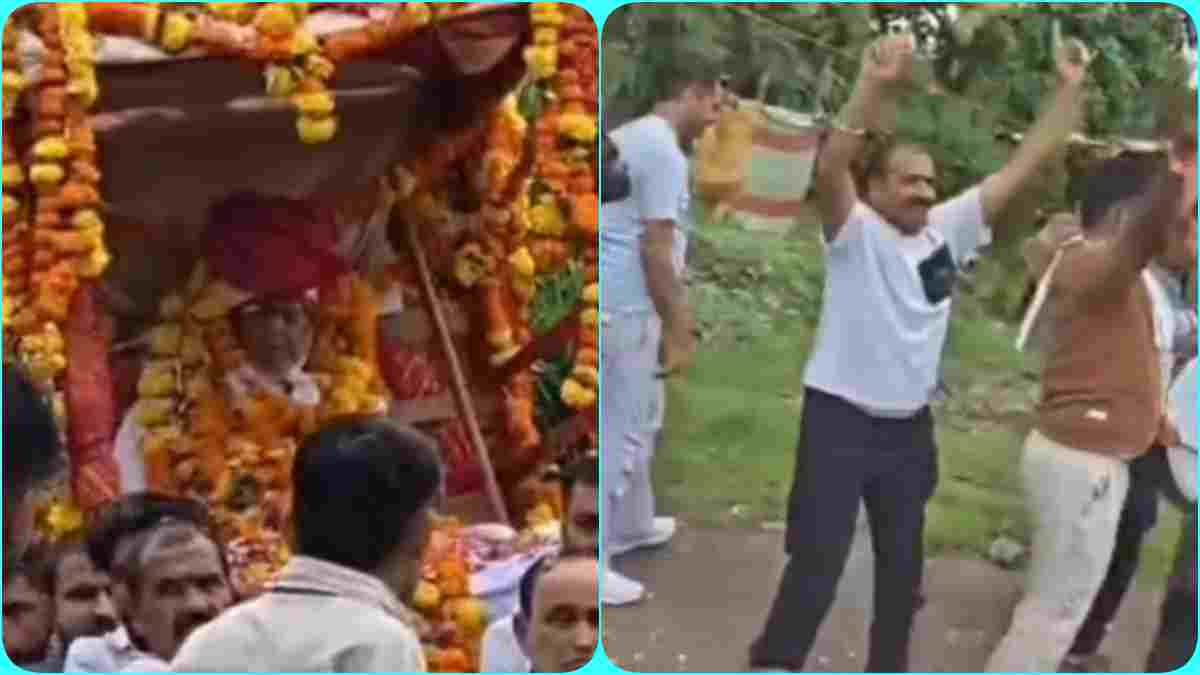 100 साल के बुजुर्ग की अनोखी शवयात्रा: नाती-पोते नाचते-गाते अंतिम यात्रा पर पहुंचे, श्मशान घाट को सजाया