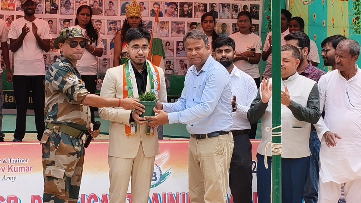 नालंदा के ऋषिकांत बने असिस्टेंट कमांडेंट, एसबी फिजिकल एकेडमी में मिला सम्मान
