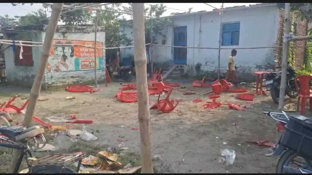 बेतिया में दर्दनाक हादसा: छठी समारोह के दौरान बेकाबू बस ऑर्केस्ट्रा में घुसी, बच्चे के पिता समेत 5 की मौत