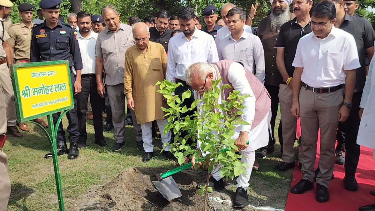 पानीपत में 1 लाख पौधे लगाने का लक्ष्य, मनोहर लाल बोले- हरियाली बढ़ाने के लिए लगातार चले पौधारोपण अभियान