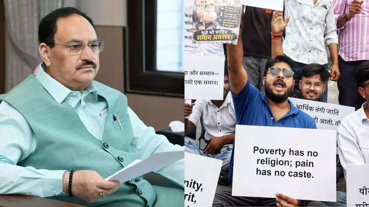 आरक्षण सुधार पर नड्डा से मिले प्रदर्शनकारी, 7 सितंबर को फिर होगी अहम बैठक