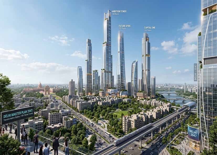 Delhi Master Plan 2047: दिल्ली में बन सकेंगी 100 मंजिला इमारतें, बदल सकती है राजधानी की स्काईलाइन