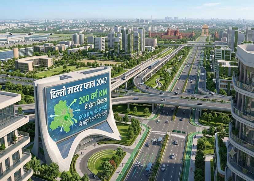 DDA की लैंड पूलिंग से बदलेगी दिल्ली की तस्वीर, 600 KM नई सड़कों से बढ़ेगी कनेक्टिविटी