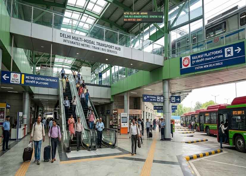 मेट्रो से ट्रेन और बस तक आसान होगा सफर, दिल्ली में बनेंगे मल्टीमॉडल ट्रांसपोर्ट हब