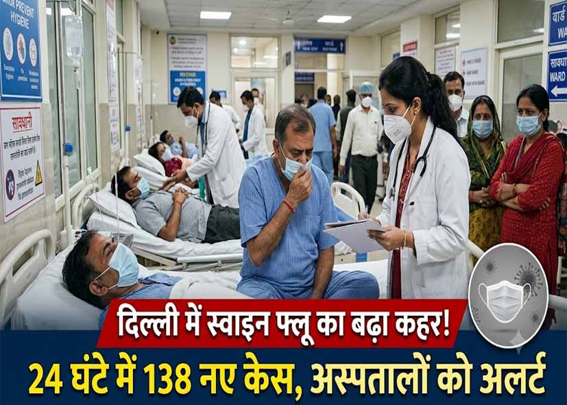 दिल्ली में स्वाइन फ्लू का बढ़ा कहर! 24 घंटे में 138 नए केस, अस्पतालों को अलर्ट