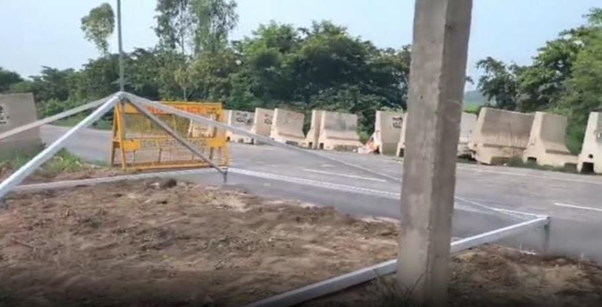 किसानों के दिल्ली कूच को लेकर जींद में खनौरी बॉर्डर सील, कड़े सुरक्षा इंतजाम