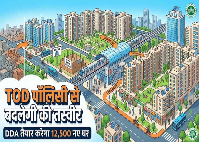 TOD पॉलिसी से बदलेगी दिल्ली की तस्वीर, DDA तैयार करेगा 12,500 नए घर