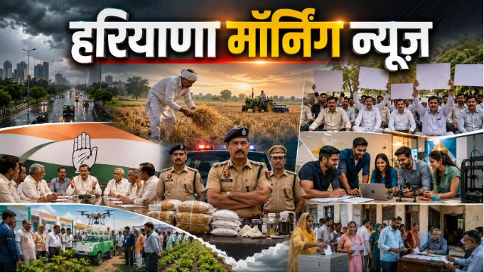 Haryana Morning News : पटवारियों का आज से दो दिन का धरना, मौसम से लेकर सरकार और किसानों तक अपडेट समेत सुबह की बड़ी खबरों पर एक नजर…