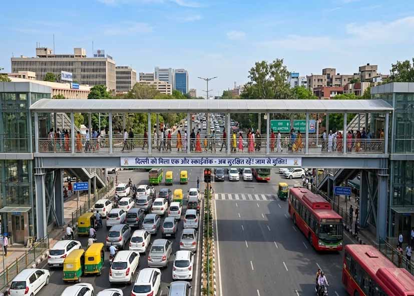 दिल्ली को मिलेगा एक और स्काईवॉक, जाम और सड़क पार करने की परेशानी होगी खत्म