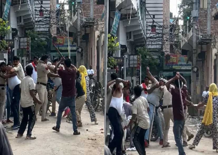 बाइक जब्ती पर भड़के लोग, दिल्ली पुलिस पर मिर्च पाउडर और ईंट-पत्थर से हमला, 3 जवान घायल