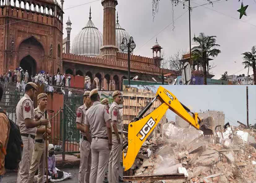दिल्ली में जामा मस्जिद के पास गरजा बुलडोजर, हाई कोर्ट के आदेश पर MCD ने हटाया सालों पुराना अतिक्रमण