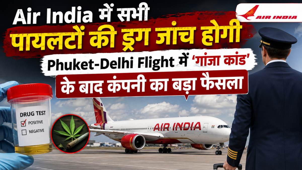 Air India के पायलटों की ड्रग जांच होगी, Phuket-Delhi Flight में ‘गांजा कांड’ के बाद एअर इंडिया का बड़ा फैसला