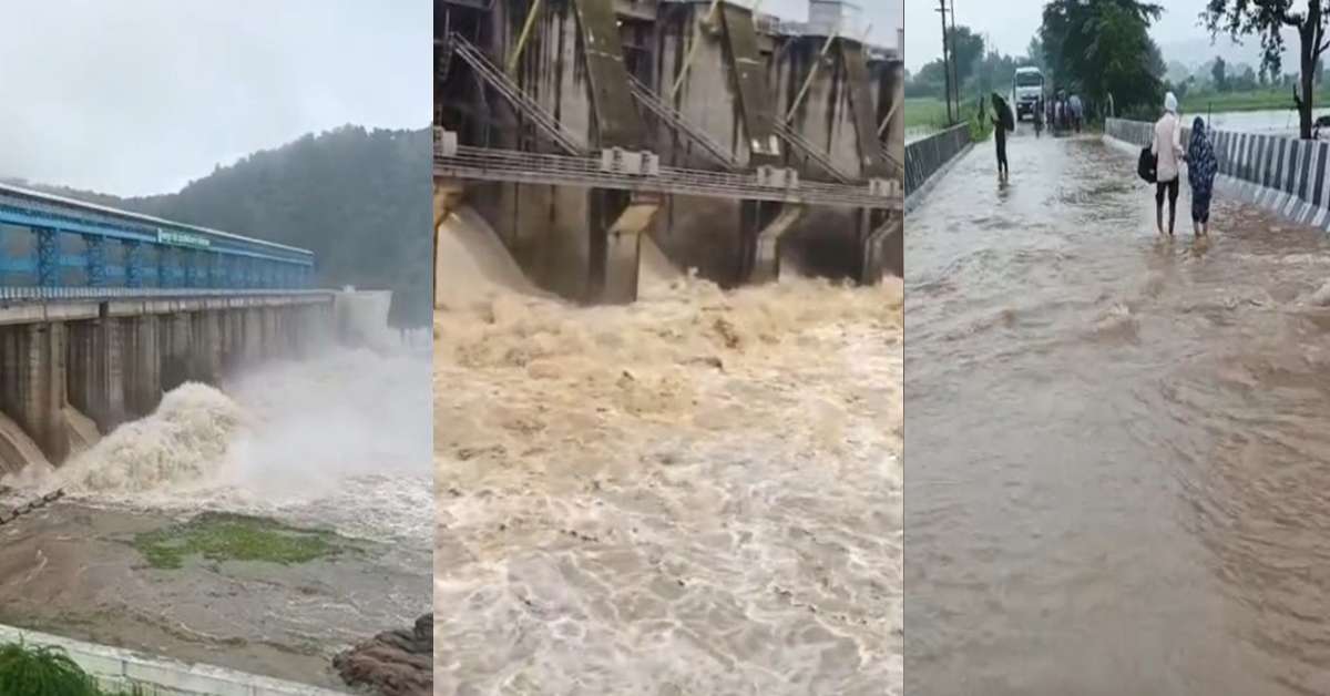 MP में मूसलाधार बारिश: उफान पर नदियां, खोले गए बांधों के गेट; पन्ना में टापू बना गांव तो सतना में थाने में भरा पानी!