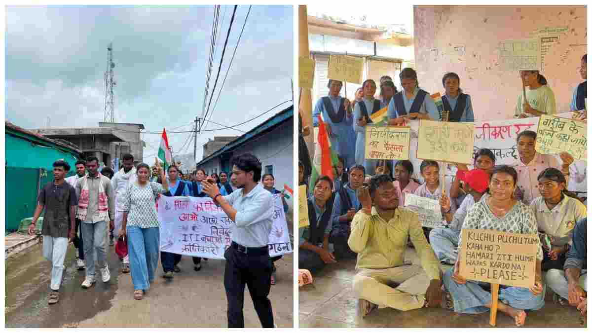 आईटीआई के निजीकरण के खिलाफ छात्रों का बड़ा आंदोलन, चकल्दी में सड़कों पर उतरे विद्यार्थी 