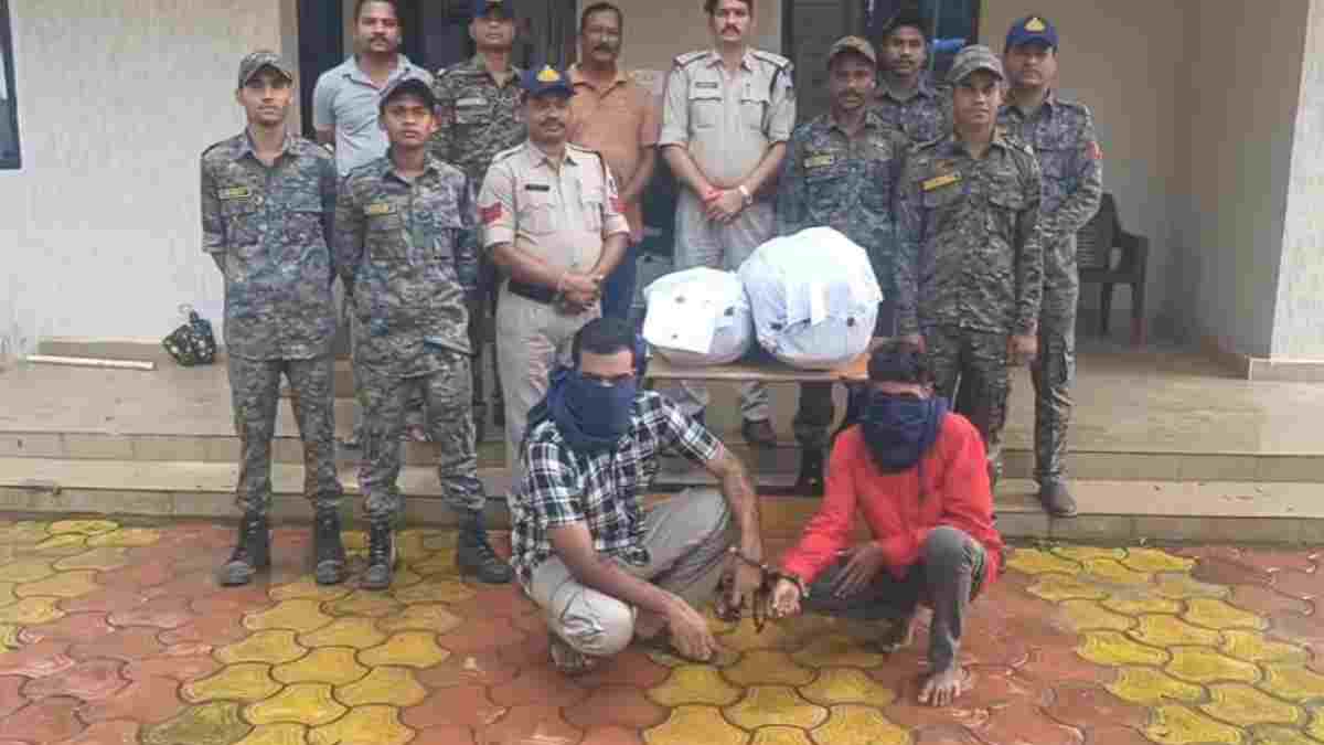 बालाघाट में बड़ी कार्रवाई: ढाबे से पकड़ाए उड़ीसा के दो गांजा तस्कर, 11 लाख का 22 KG माल बरामद 