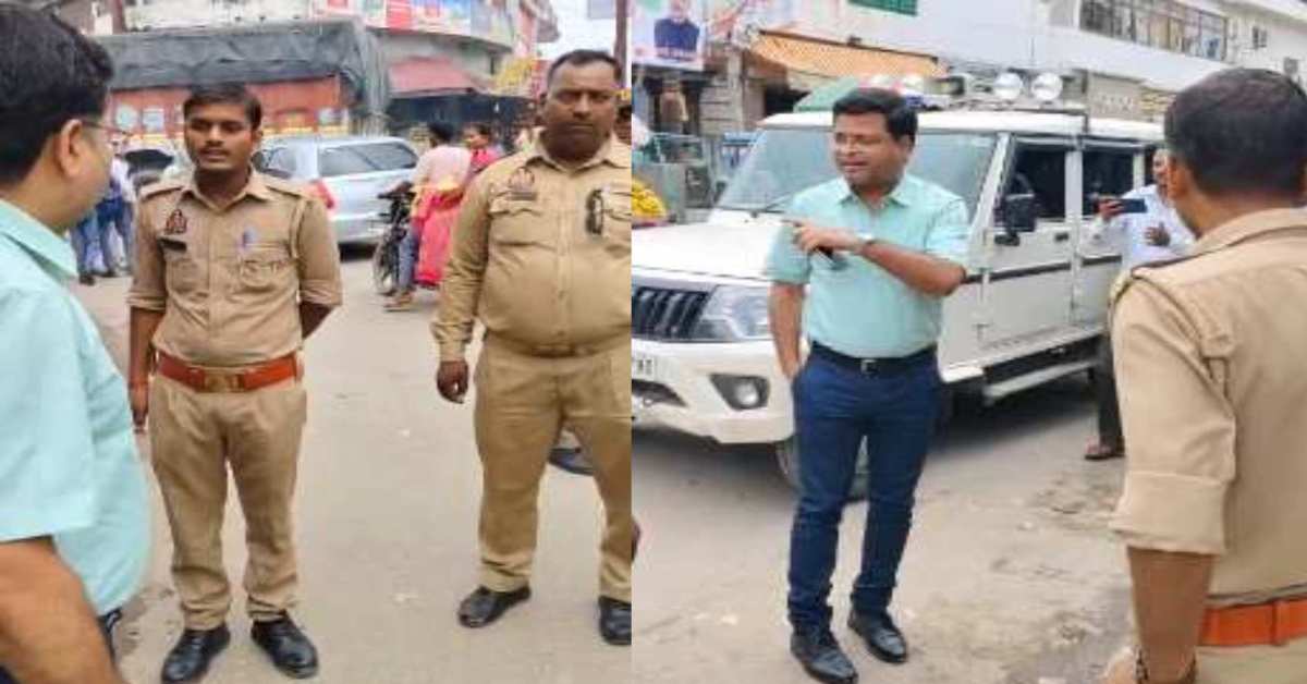 साहब को जनता से क्या मतलब! खुद जाम में फंसे तो  उपजिलाधिकारी को आया होश, जवानों को हड़काने का VIDEO वायरल